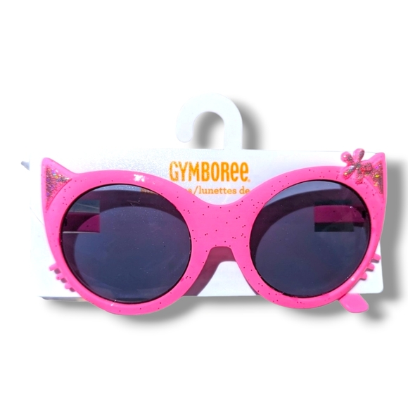 Gymboree Other - Gymboree Girls Pink W/ Silver Sparkles Cat Sunglasses